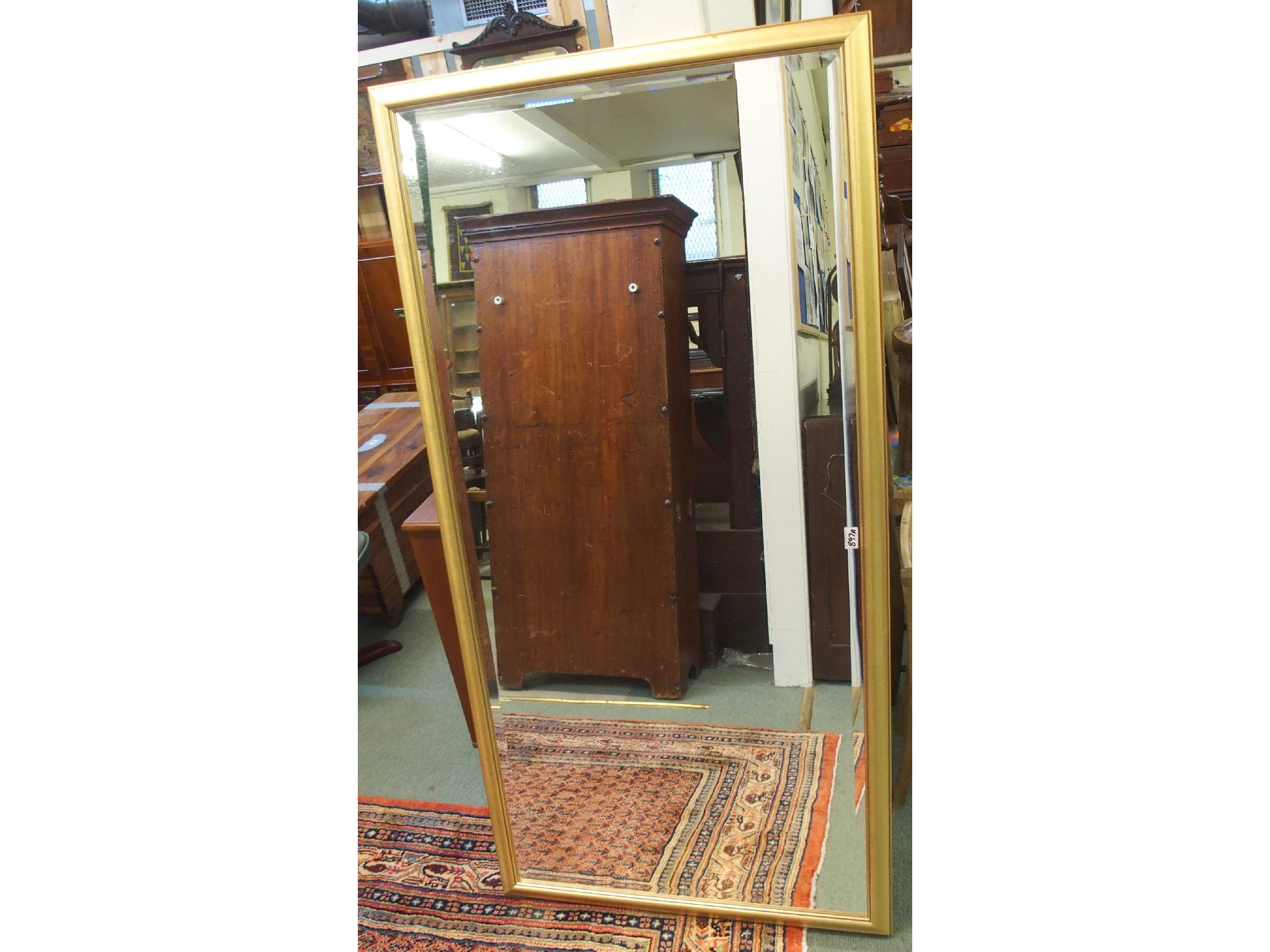 Appraisal: A gilt framed mirror x cm