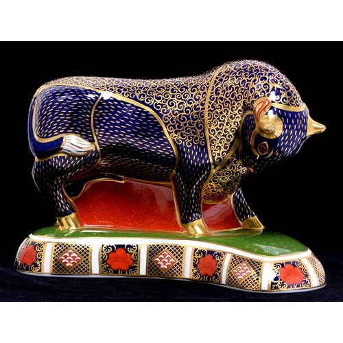 Appraisal: A Royal Crown Derby Grecian Bull paperweight