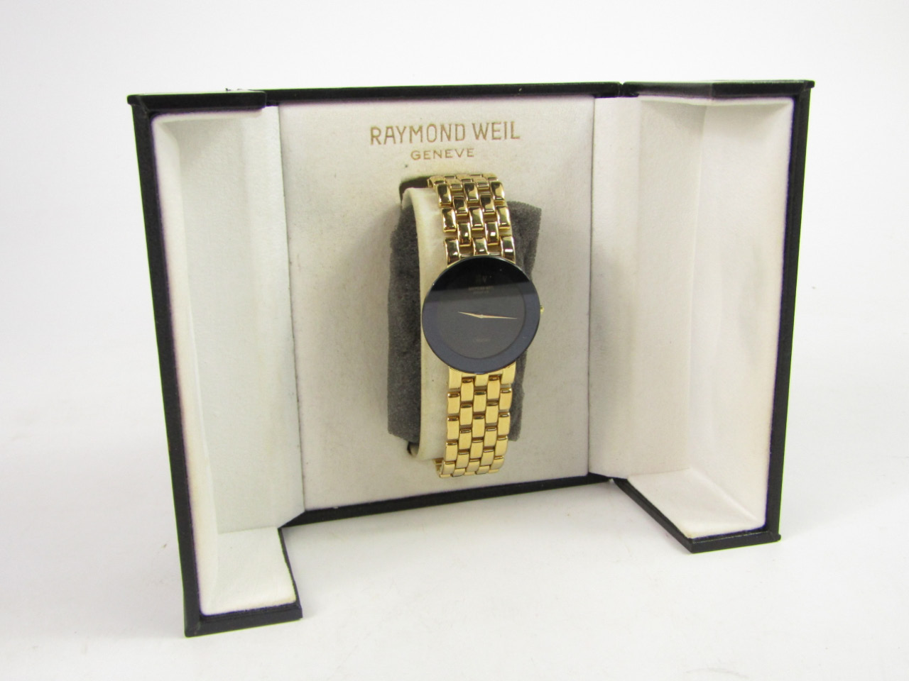 Appraisal: A Raymond Weil gentleman's ct gold plated Othello wristwatch circular