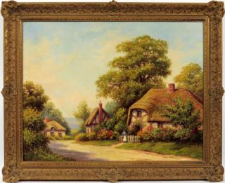 Appraisal: JOHN A SERVAS ENGLISH OIL ON CANVAS JOHN A SERVAS