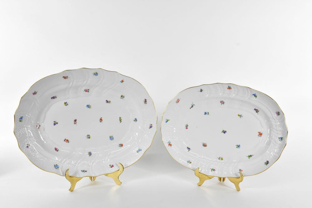 Appraisal: Marked In the Kimberley Pattern Each platter with a molded