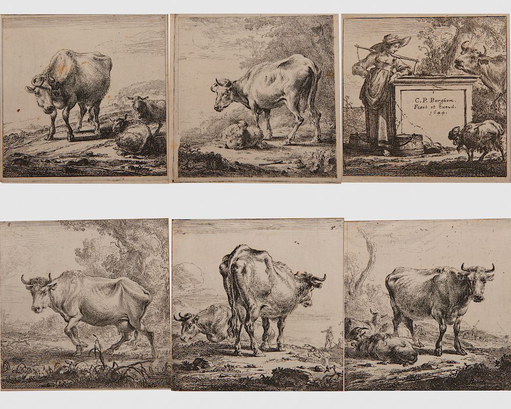 Appraisal: NICHOLAES PIETERSZ BERCHEM Dutch - Las Vacas de La Lechera