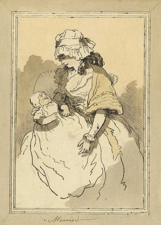 Appraisal: FOLLOWER OF THOMAS ROWLANDSON SINGLE MARRIED CHAMBER COUNCIL SIC three