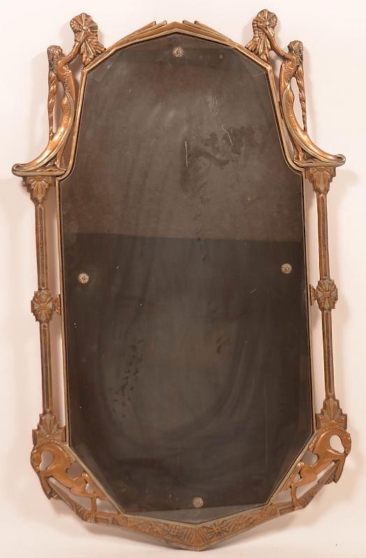 Appraisal: Vintage Art Deco Gilt Frame Mirror Vintage Art Deco Gilt