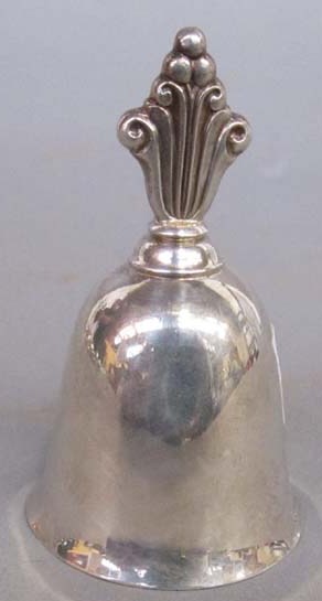 Appraisal: GEORG JENSEN STERLING SILVER DINNER BELL H ounces