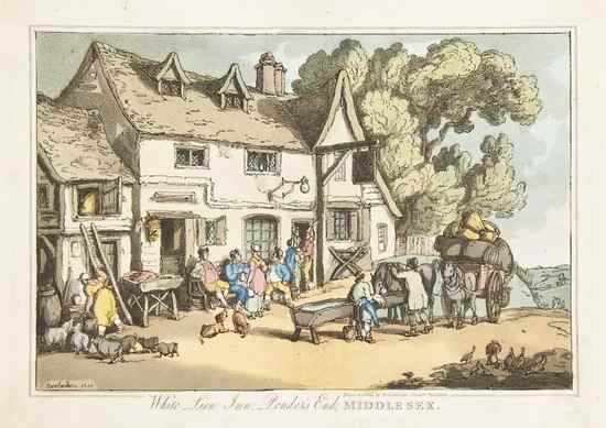 Appraisal: Rowlandson Thomas Sketches from Nature first edition hand-coloured aquatint plates