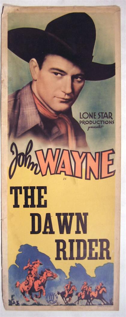 Appraisal: pieces Movie Posters John Wayne Re-releases The Dawn Rider Monogram