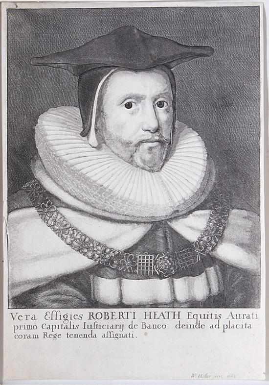 Appraisal: Wenceslaus Hollar after Bohemian - ROBERTI HEATH engraving unframed signed