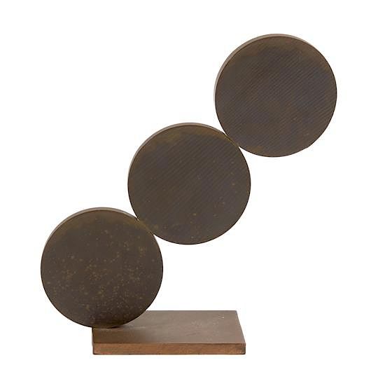 Appraisal: Menashe Kadishman Israeli English - Ascension Three Discs Maquette Menashe