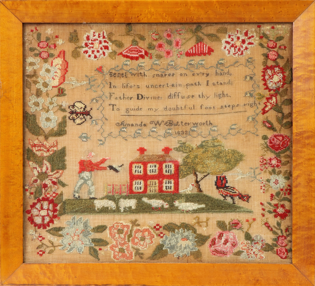 Appraisal: Philadelphia Needlework Sampler C