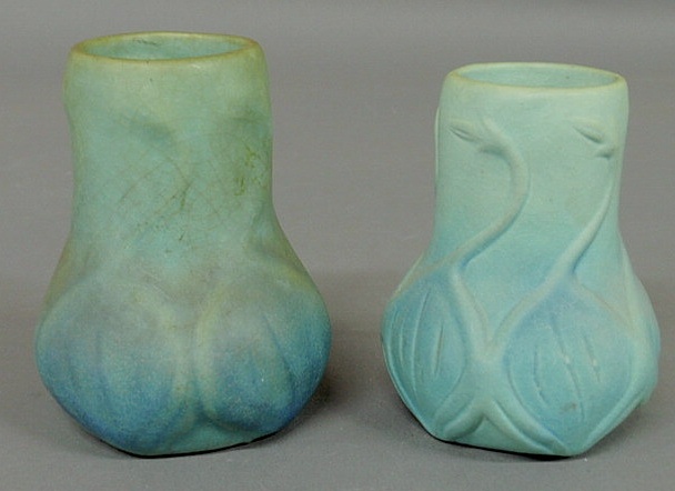 Appraisal: Two signed Van Briggle art pottery vases early th c