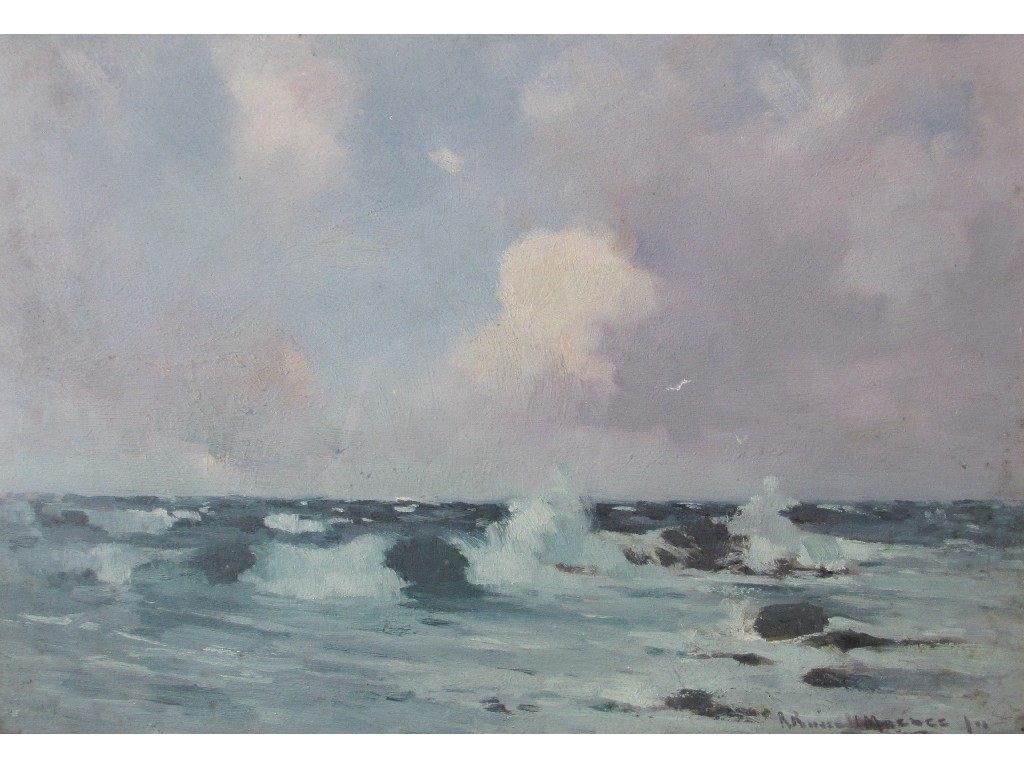 Appraisal: ROBERT RUSSELL MCNEE - SEASCAPE Oil on board signed x