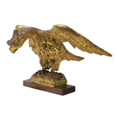 Appraisal: Carved and Gilt-Wood Eagle Estimate -