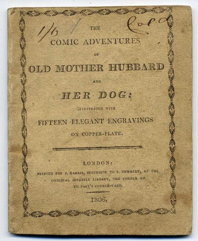 Appraisal: MARTIN SARAH CATHERINE THE COMIC ADVENTURES OF OLD MOTHER HUBBARD