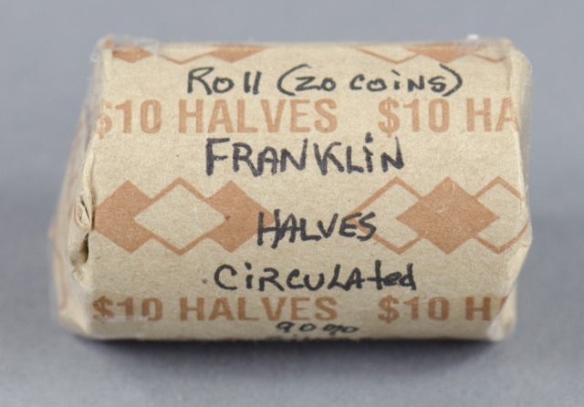 Appraisal: Roll coins of Franklin Half DollarsWith various dates and circulated