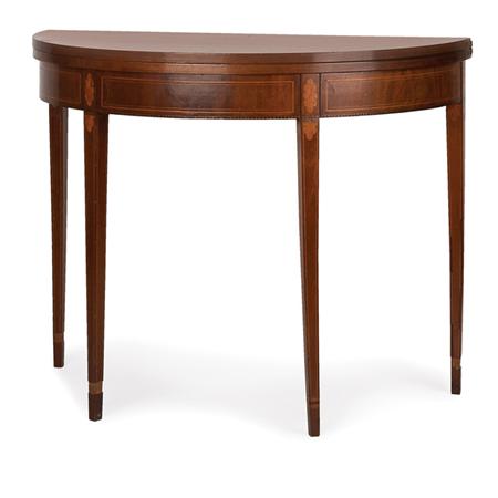 Appraisal: Federal Inlaid Mahogany Card Table Estimate -