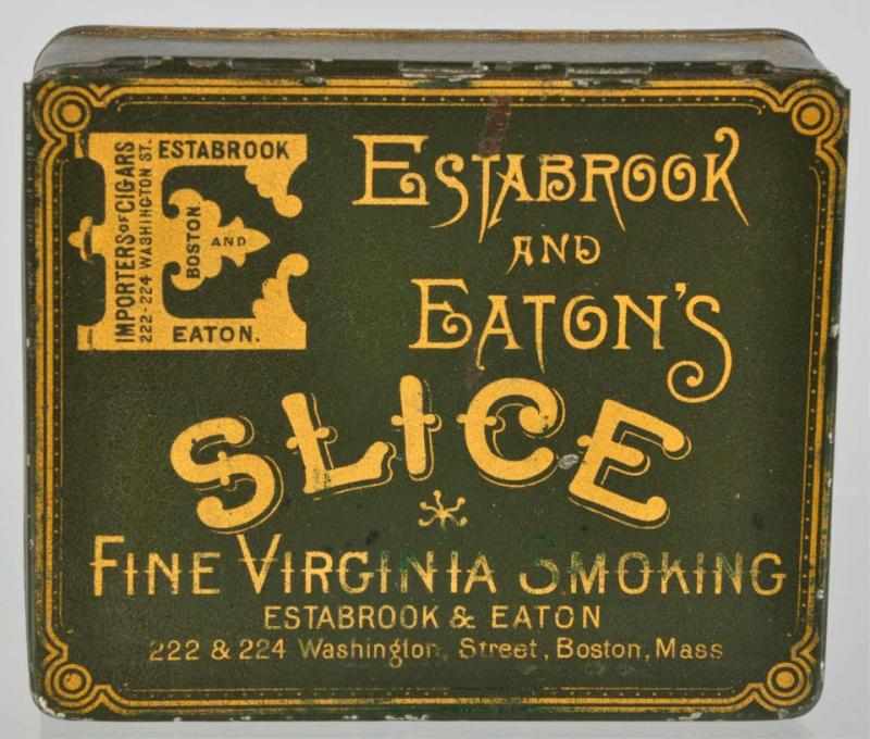 Appraisal: Estabrook Eaton Tobacco Tin Only light to moderate wear Condition