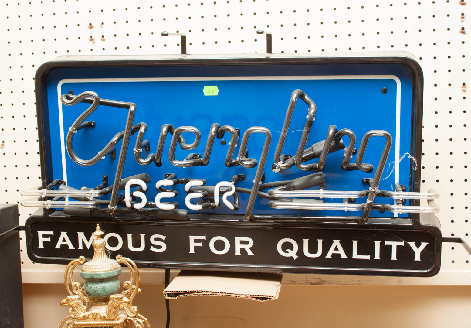 Appraisal: Four neon advertising beer signs including Yuengling Bass Miller Lite