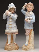 Appraisal: SPECTACULAR PAIR OF HEUBACH SNOW CHILDREN Perhaps one of the