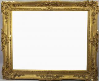 Appraisal: Antique Carved Gilded Wooden Frame Antique Carved Gilded Wooden Frame