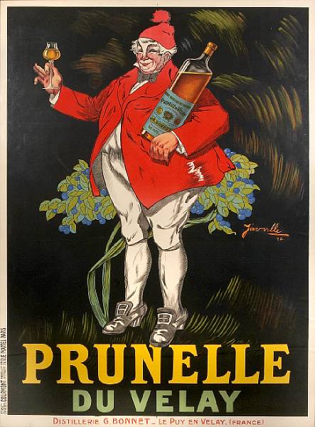 Appraisal: Jarville th century Prunelle de Velay Lithograph in colors on