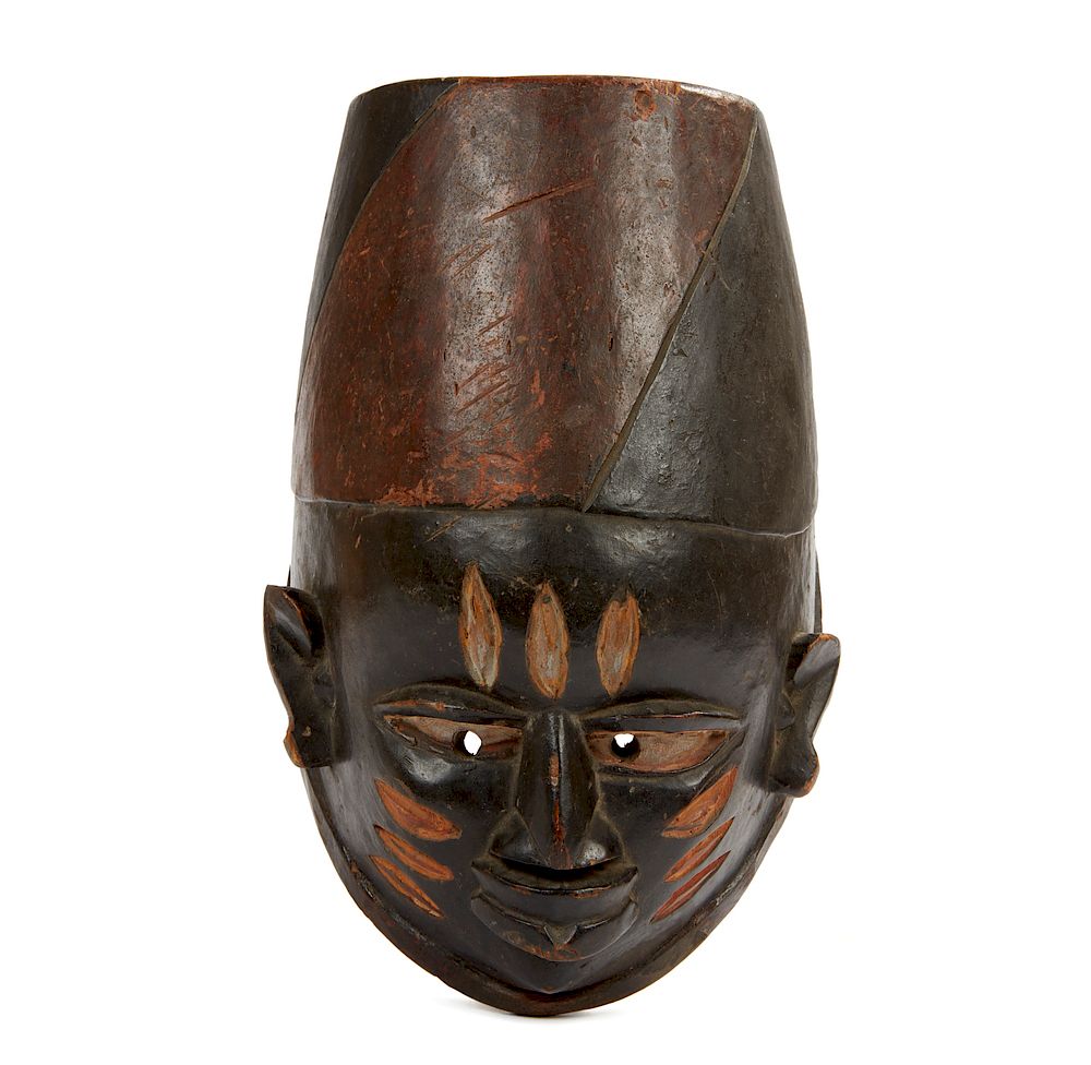 Appraisal: Yoruba Nigeria Gelede Mask Yoruba Nigeria Gelede wood mask Dimensions