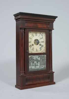 Appraisal: A Seth Thomas Mahogany Mantle Clock ca Mahogany and mahogany