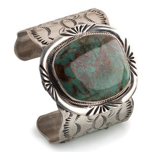 Appraisal: Chimney Butte Din th st century Sterling Silver and Turquoise