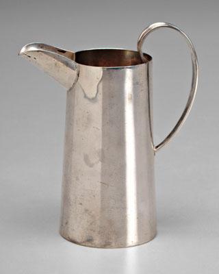 Appraisal: Spratling sterling silver pitcher tapered sides with strap handle marks