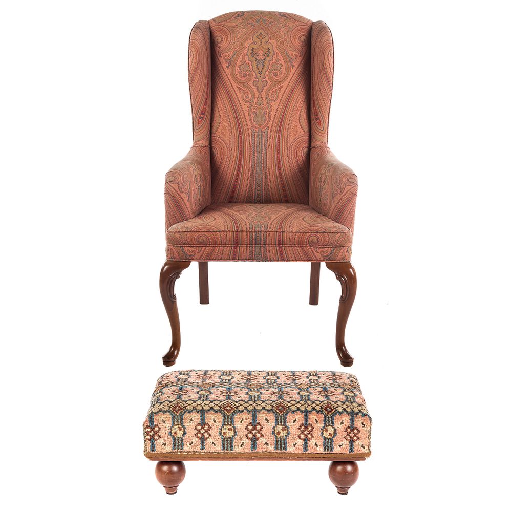 Appraisal: John Widdicomb Queen Anne Style Chair Mahogany cabriole front legs