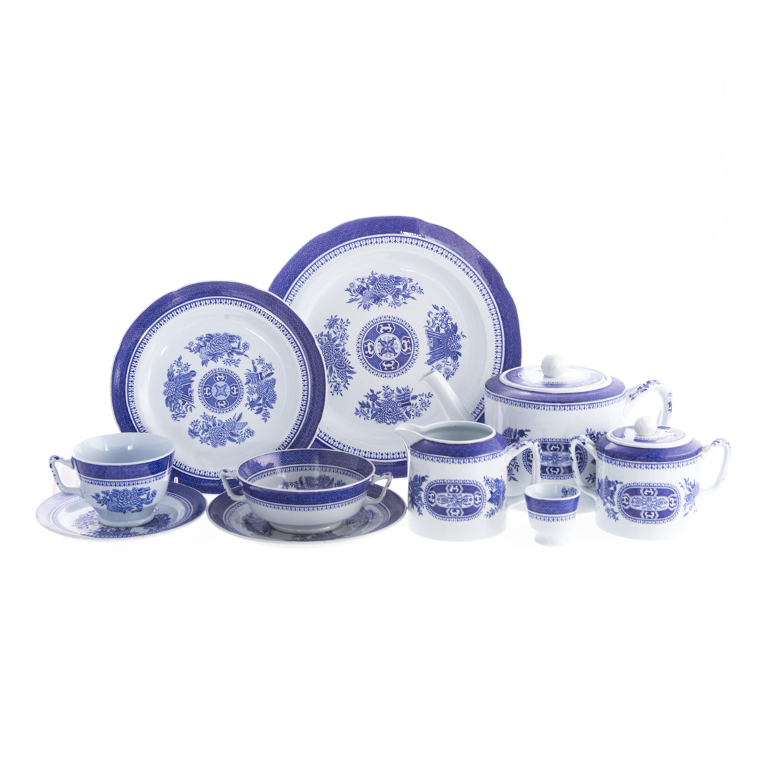 Appraisal: Spode Blue Fitzhugh china partial dinner service in the Chinese