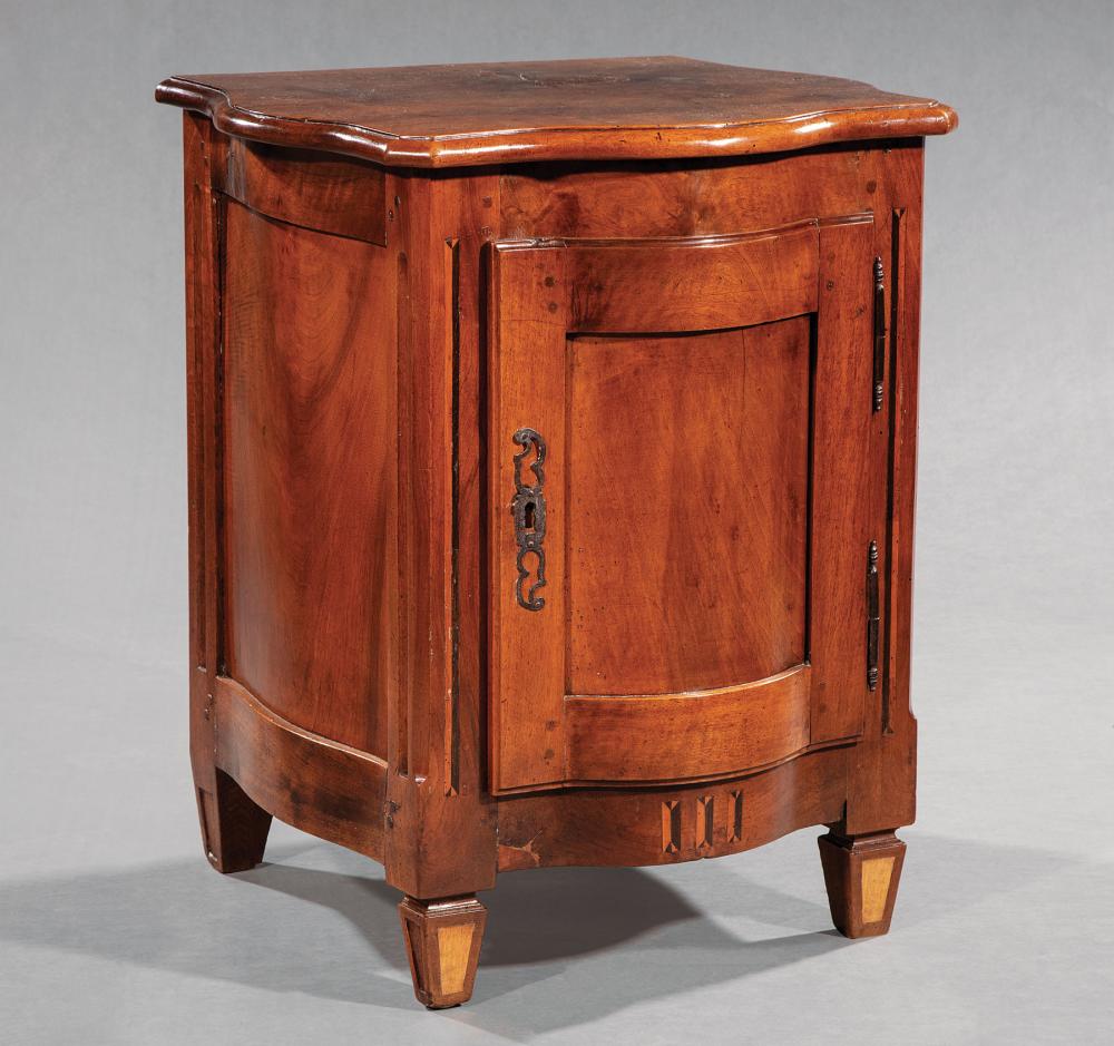 Appraisal: French Provincial Inlaid Walnut Petite Commode late th early th