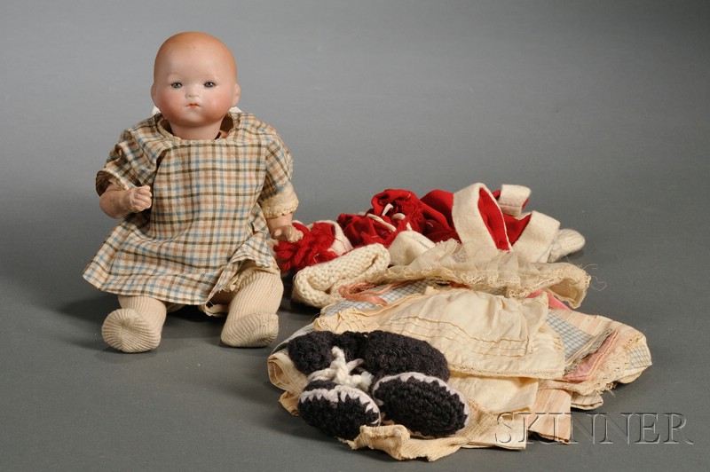 Appraisal: Armand Marseille Bisque Character Baby and Clothing indistinctly impressed Germany