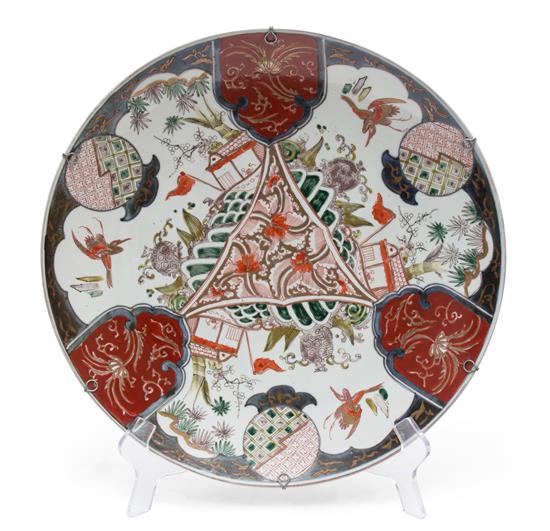 Appraisal: Sale Lot A Japanese Imari Pattern Charger th th century