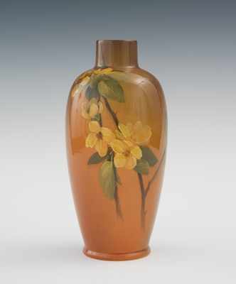 Appraisal: A Rookwood Vase with Flowers Harriet Wilcox With high gloss