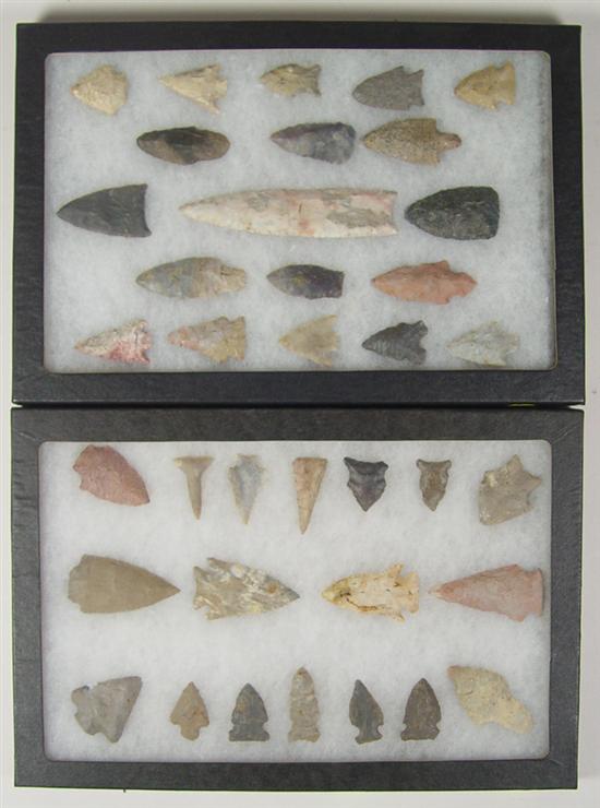 Appraisal: Tennessee Indian Points points collected in Tennessee Sizes range from