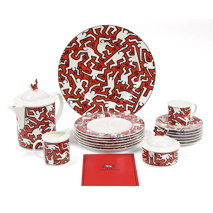 Appraisal: Keith Haring china by Villeroy and Boch limited edition of