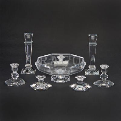 Appraisal: VAL ST LAMBERT ROSENTHAL ETC Seven glass or crystal pieces