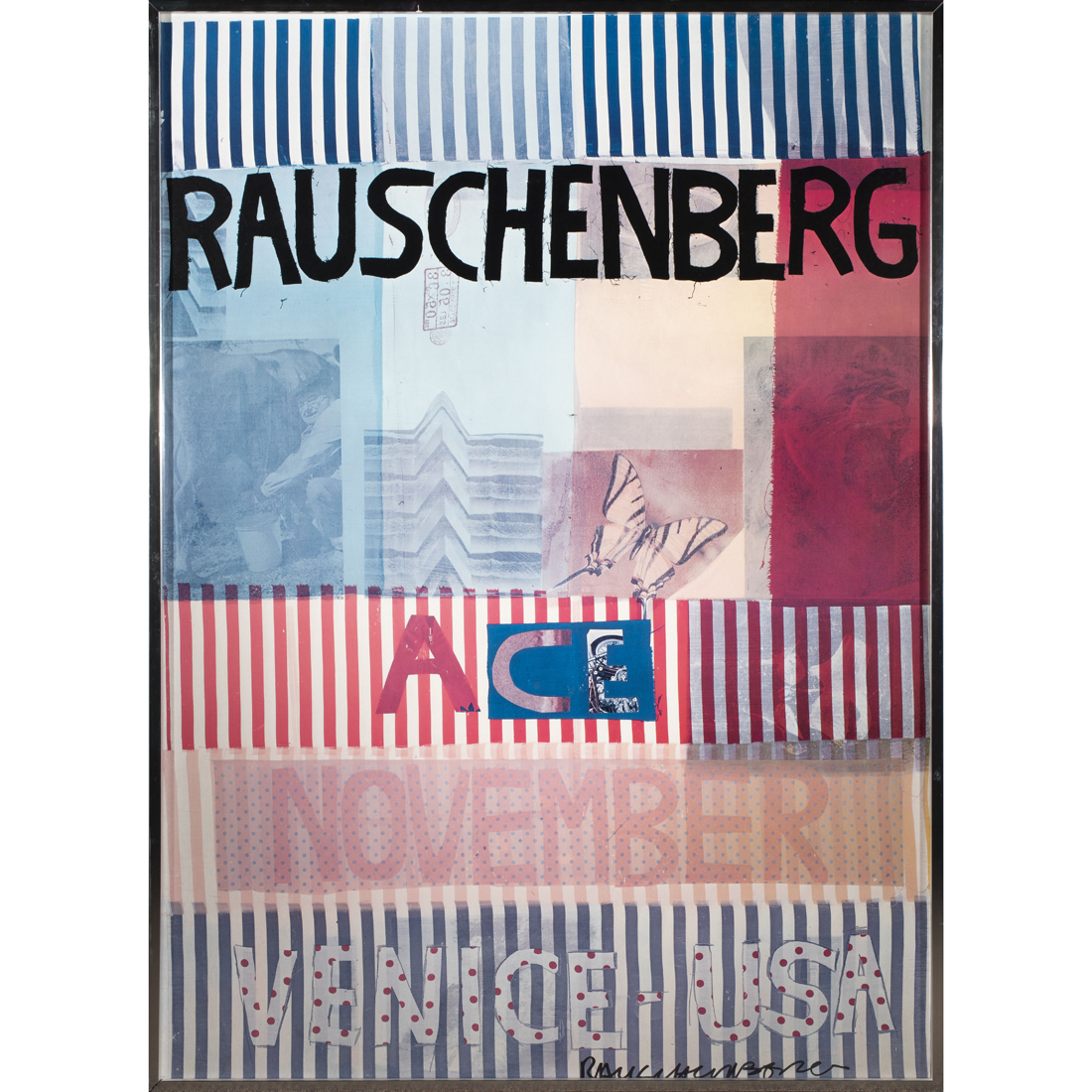 Appraisal: Robert Rauschenberg American - Venice USA offset lithograph in color