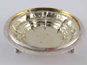 Appraisal: A Danish silver marked bowl on three scroll feet Copenhagen