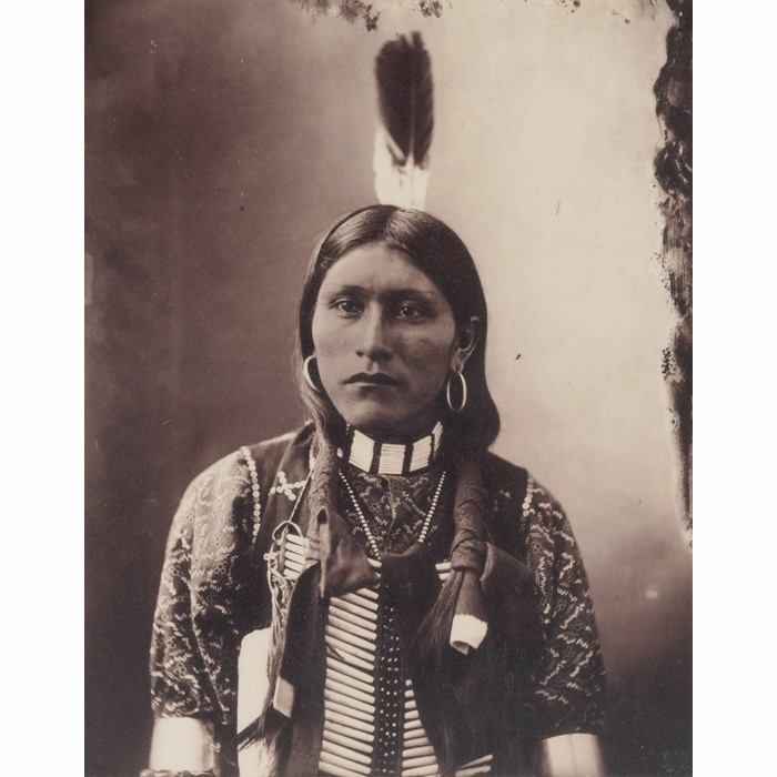 Appraisal: Detroit Photographic Company Indian portraits two one titled Buckskin Charlie