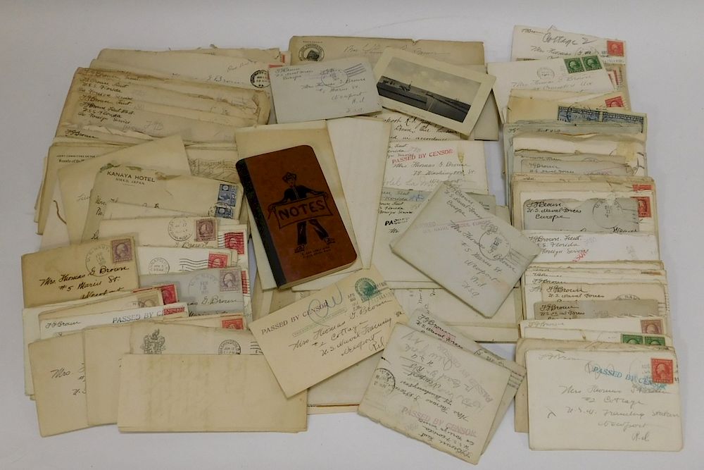 Appraisal: WWI Military Letters of Thomas G Brown U S Navy