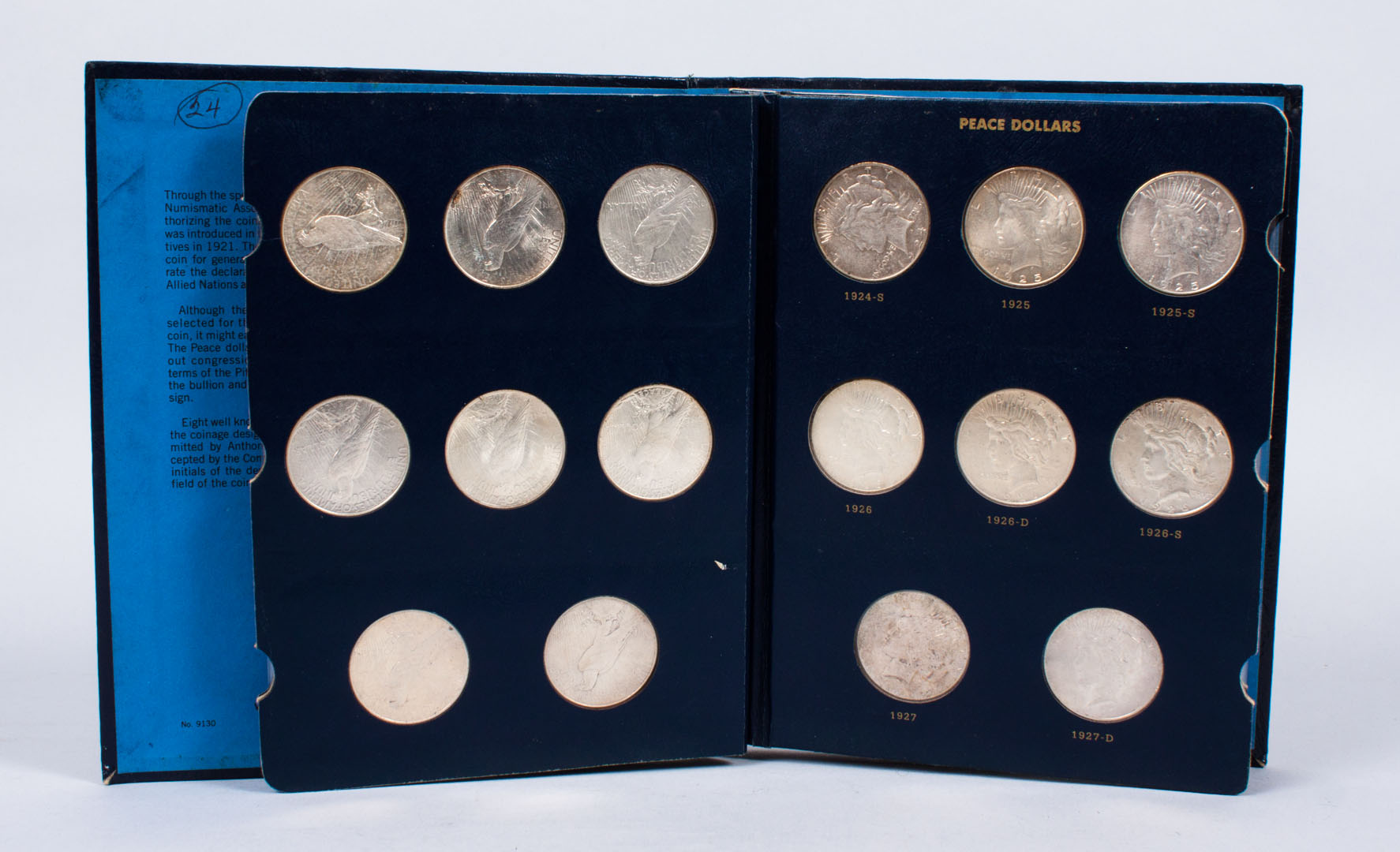 Appraisal: U S Silver Dollars Set of Peace type -' comprising