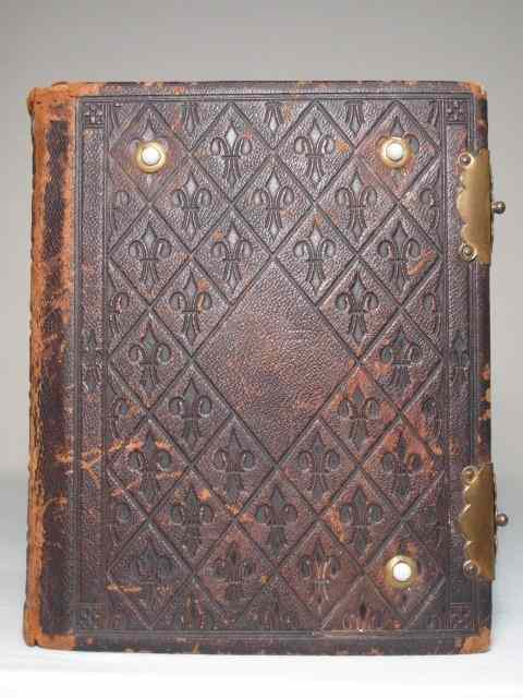 Appraisal: Antique leather-bound photograph album Reads ''The Photograph Album Philadelphia William