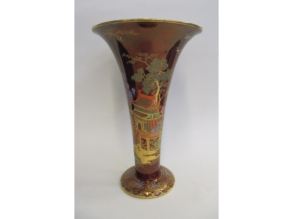 Appraisal: Carlton Ware New Mikado trumpet vase