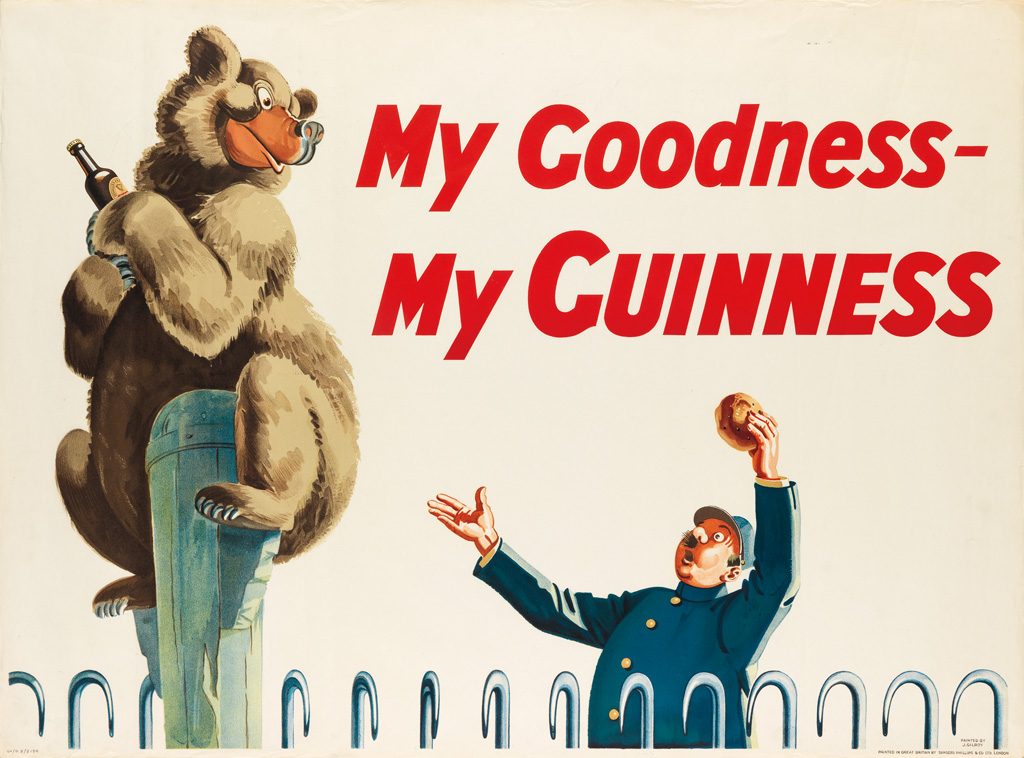 Appraisal: JOHN GILROY - MY GOODNESS MY GUINNESS Circa x inches