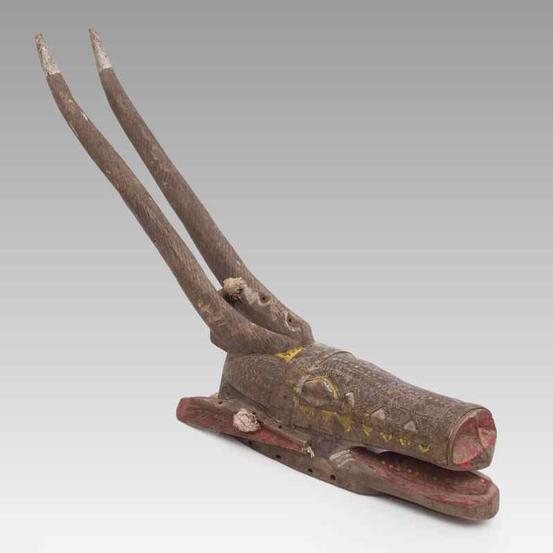 Appraisal: CARVED AFRICAN MARKA ANTELOPE HEADDRESS MALI '' x '' x