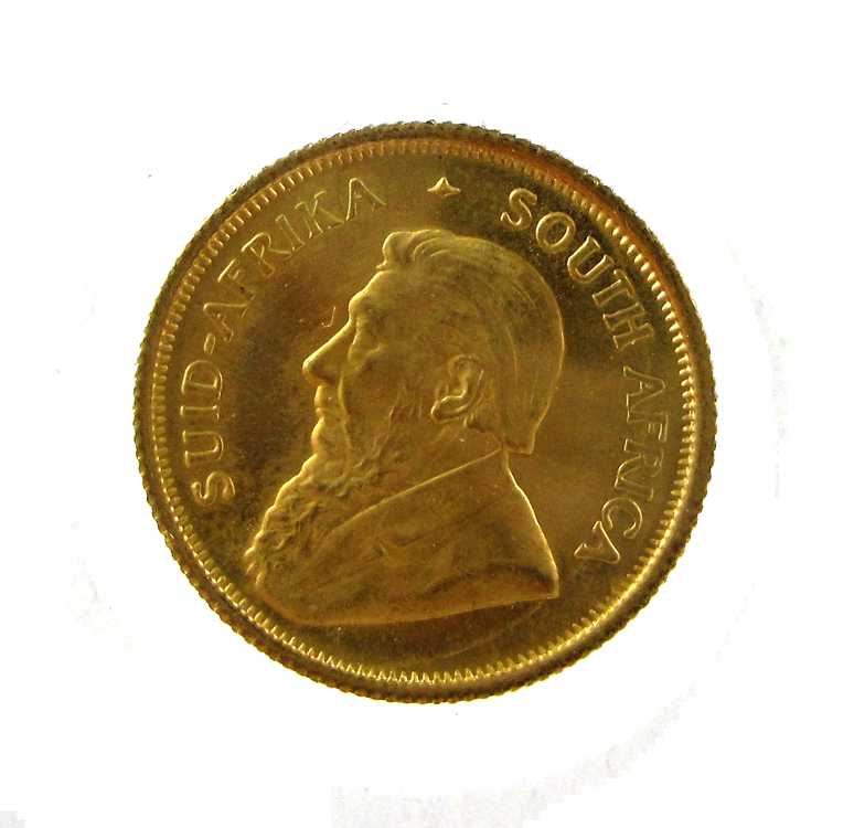 Appraisal: SEVEN SOUTH AFRICAN TENTH OUNCE KRUGERRAND GOLD COINS fine gold