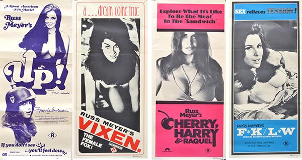 Appraisal: COLLECTION OF AUSTRALIAN DAYBILL POSTERS FOR RUSS MEYER FILMS INCLUDING