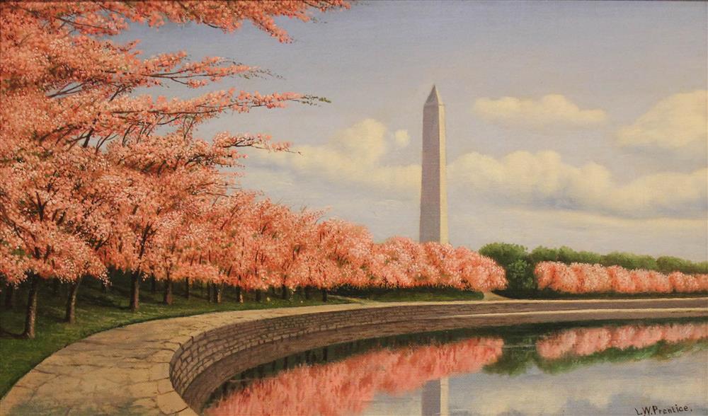 Appraisal: LEVI WELLS PRENTICE AMERICAN - THE TIDAL BASIN WITH THE